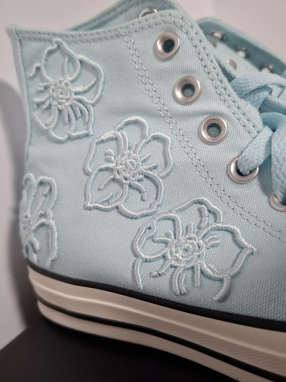 Converse Women’s High-Top Sneakers in Light Blue